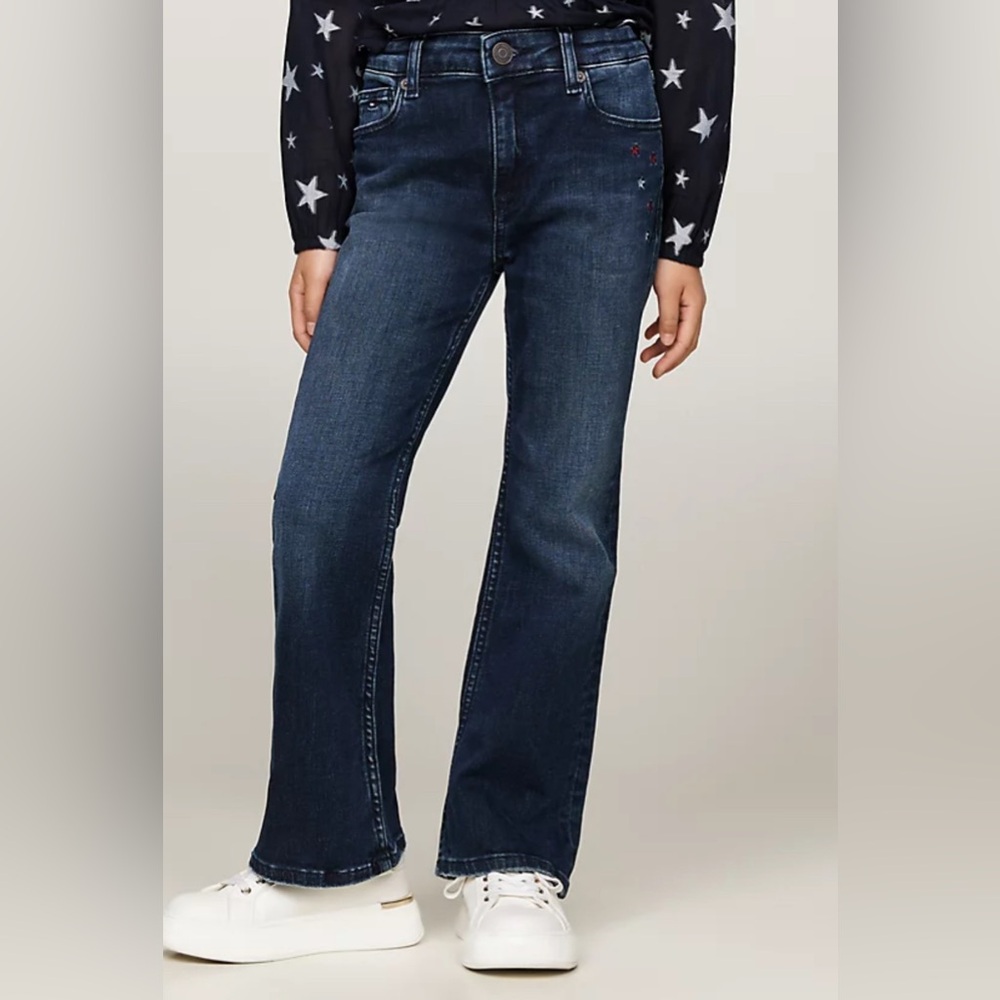Tommy Hilfiger Classic Blue Bootcut Jeans - Size 10 Short (10S)